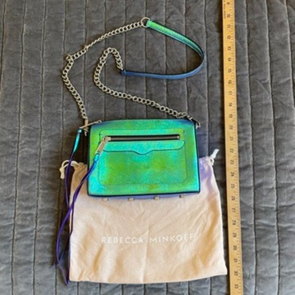 Rebecca Minkoff holographic/iridescent Avery purse - Picture 8 of 12
